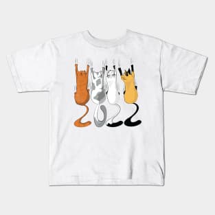 Hanging Cats 2022 New Year Kids T-Shirt